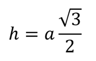 Công thức tính đường cao trong tam giác đều