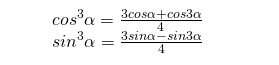 Công thức hạ bậc bậc 3