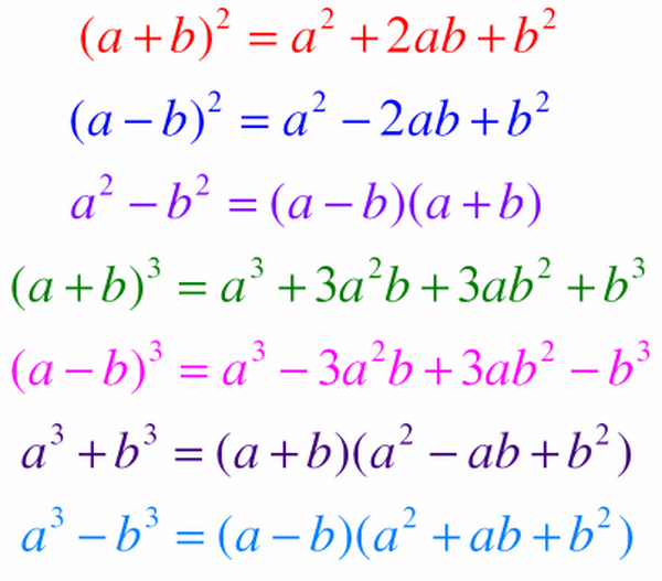 7 hằng đẳng thức đáng nhớ cực kỳ quan trọng