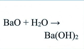 BaO + H2O – Phản ứng BaO H2O tạo ra chất gì? Cân bằng ra sao?