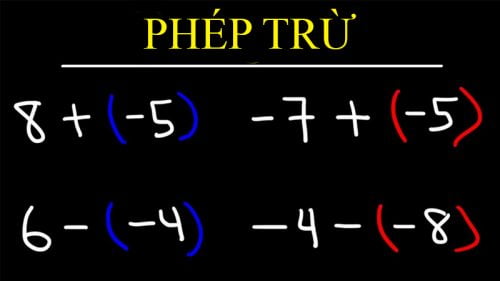 Quy tắc cơ bản về cộng, trừ, nhân, chia với số âm và số dương